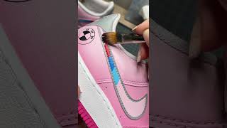 Nike BMW Shoes Pink BMW sneakers nikeshoes customshoes nikecustom bmwm bmwm3 bmw bmwm5 [upl. by Rochella171]