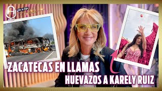 ZACATECAS en LLAMAS OLA de VIOLENCIA ATACAN a HUEVAZOS a KARELY RUIZ en CARNAVAL de GUAYMAS [upl. by Lustick148]