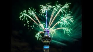 New Zealand fireworks welcome in 2018 [upl. by Ramak770]