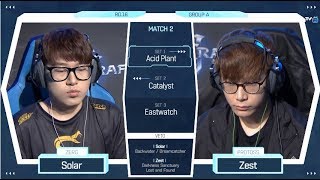 2018 GSL Season 2 Code S Ro16 Group A Match2 Solar vs Zest [upl. by Enoid]