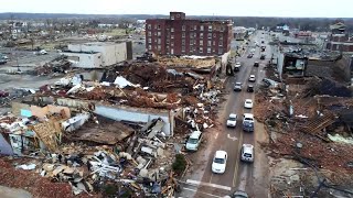 Video shows tornado damage in Mayfield Kentucky [upl. by Darell]