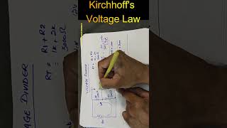 Kirchhoffs Voltage Law electronics shorts [upl. by Idoj]