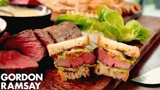 The Ultimate Steak Sandwich  Gordon Ramsay [upl. by Kcirderfla]