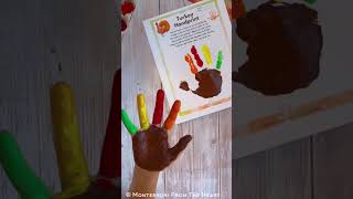 Turkey HandPrint Free Printable Template Poem Thanksgiving Craft [upl. by Farrish]