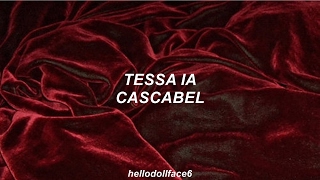 Tessa Ia  Cascabel Letra [upl. by Ellimac]