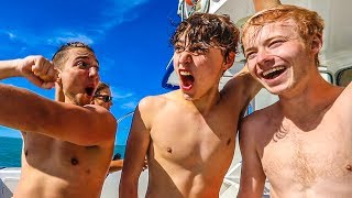 SWIMMING WITH 250 DOLPHINS INCREDIBLY EPIC w Sam Colby amp Corey [upl. by Cox]