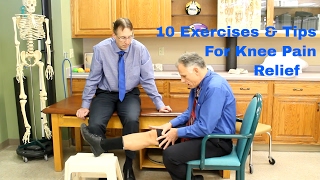 10 Exercises amp Tips for Knee Pain Relief by Physical Therapy [upl. by Elleraj]