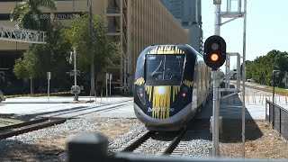 New Brightline highspeed train links Miami and Orlando [upl. by Iarahs905]