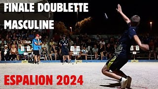 FINALE DOUBLETTE HOMME ESPALION 2024 Mallet  Verzeaux contre Cazes  Sougnoux petanque [upl. by Nitsyrk]