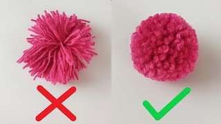 How to Make a Pom pom  Woolen Ball Making [upl. by Lida410]