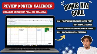 Review Aplikasi Konten Kalender  Content Planner Spreadsheets  Ide Kalender Konten Media Sosial [upl. by Land]