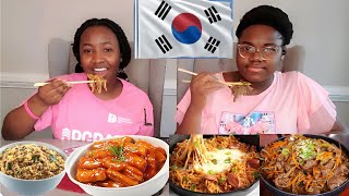 TRY KOREAN FOOD FOR THE FIRST TIME with us [upl. by Deryl]