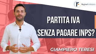 Partita IVA senza pagare INPS è possibile [upl. by Tol]