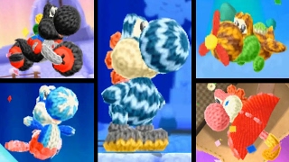 Poochy amp Yoshis Woolly World  All Transformation Stages [upl. by Aharon755]