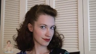 Easy 1940s Hairstyles  Pin up Hair Hack [upl. by Nottirb61]