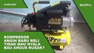 Unbox Kompresor Mini Baru Tidak Bisa Hidup Angin Bocor Tidak Mau Mati Otomatis [upl. by Usanis]