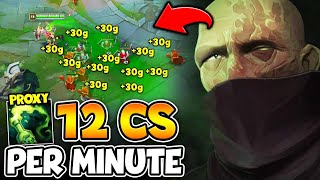 How I farmed 12 CS per minute with Double Proxy Singed SEASON 14 PROXY STRATEGY [upl. by Aridan]