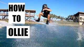 HOW TO DO AN OLLIE  WAKEBOARDING [upl. by Leirvag]