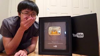 LOSER CRIES OVER YOUTUBE SILVER PLAY BUTTON UNBOXING EMOTIONAL [upl. by Bear]