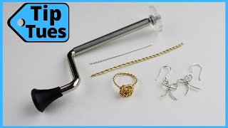 Twisting Wire for Jewelry Making  Tip Tuesday [upl. by Asina]