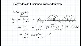 Derivadas de funciones trascendentales [upl. by Navac461]