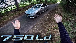 BMW 750d 7 Series Review POV Test Drive [upl. by Lemak]