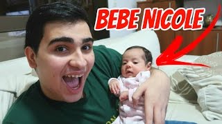 CONHECI A BEBE NICOLE  MINI VLOG [upl. by Ahsiaa69]