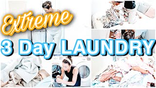 3 DAY EXTREME LAUNDRY WITH ME  🧺 LETS GET THE LAUNDRY DONE 🧼 myrandaachvan [upl. by Lambard]