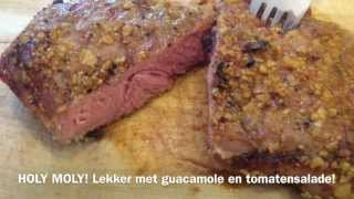 Hoe maak je een Rib eye steak op de BBQ [upl. by Ahsuat]