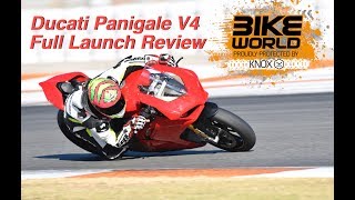 Ducati Panigale V4 Full Launch Review [upl. by Harleigh]