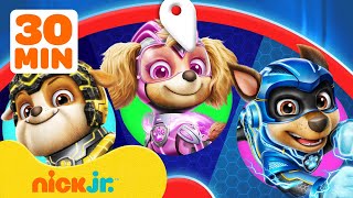 PAW Patrol Mighty Pups Spin the Wheel w Rubble Chase amp Skye  Games For Kids  Nick Jr [upl. by Fari]