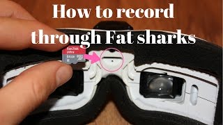 How to record through fat shark goggles DVR [upl. by Nyrehtac]