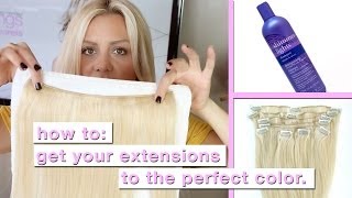 How to Tone Extensions to Match your Hair Perfectly [upl. by Cristabel]