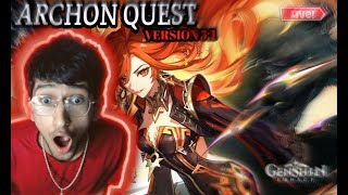 51 ARCHON QUEST  GENSHIN IMPACT LIVE [upl. by Newkirk608]