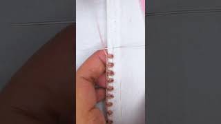 Elegant border lace hand embroidery sewing tutorial shorts trending embroidery art [upl. by Walters789]