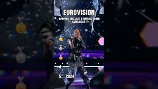 Eurovision Ranking the last 5 entries from Azerbaijan esc eurovision music shorts [upl. by Eoz836]