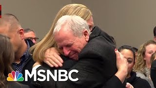 Watch Courtroom Erupt In Applause After Larry Nassar Sentencing  MSNBC [upl. by Ivatts]