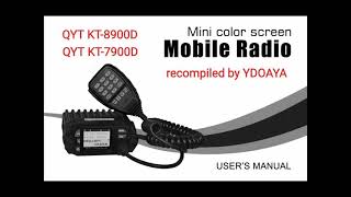 Rig mini QYT KT7900D User manual  pdf to video  panduan setting manual tanpa software [upl. by Jae]