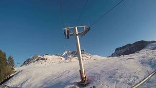 Descente ski 3012019 Chinaillon test Go pro hero 4 [upl. by Emelia]