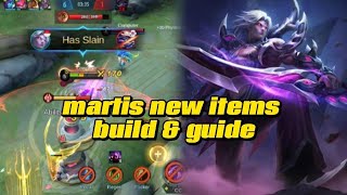 Martis 101  Build Guide  Emblem Guide by Lady Raven mobilelegends [upl. by Seow]