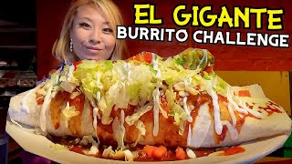 EL GIGANTE BURRITO at Bandidos Mexican Cafe in Chapel Hill NEW RECORD RainaisCrazy [upl. by Gaw]