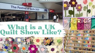 My Visit to The Festival of Quilts 2023  Inside a UK Quilt Show [upl. by Doloritas574]