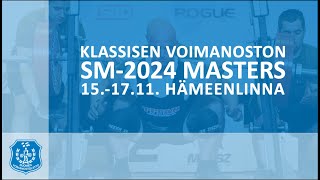 Masters klassisen voimanoston SMkilpailut 2024  M40 120–120 kg M50 120 kg [upl. by Kcirdahc462]