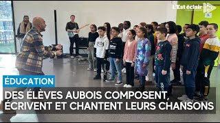 Des élèves aubois composent écrivent et chantent leurs chansons [upl. by Eaj]