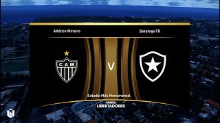 Final Copa Libertadores ● Atlético Mineiro vs Botafogo ● Gameplay Pes 2021 [upl. by Ilaire]