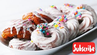 BEST CRULLER DOUGHNUT RECIPE OF ALL TIME fast and easysame recipe can be used for ECLAIR [upl. by Kloster]