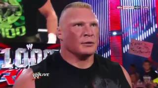 Brock Lesnar Returns And Attacks Triple h [upl. by Rutherford]