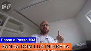 COMO FAZER FORRO E RASGO DE LUZ NO GESSO DRYWALL  Passo a Passo [upl. by Emilee]