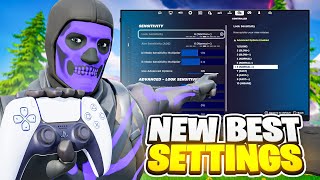 NEW BEST Controller SETTINGS For Fortnite Chapter 2 Remix PS4PS5XboxPC [upl. by Myrtice573]