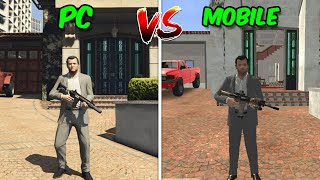 GTA 5 PC VS GTA 5 Mobile Comparison [upl. by Horacio]